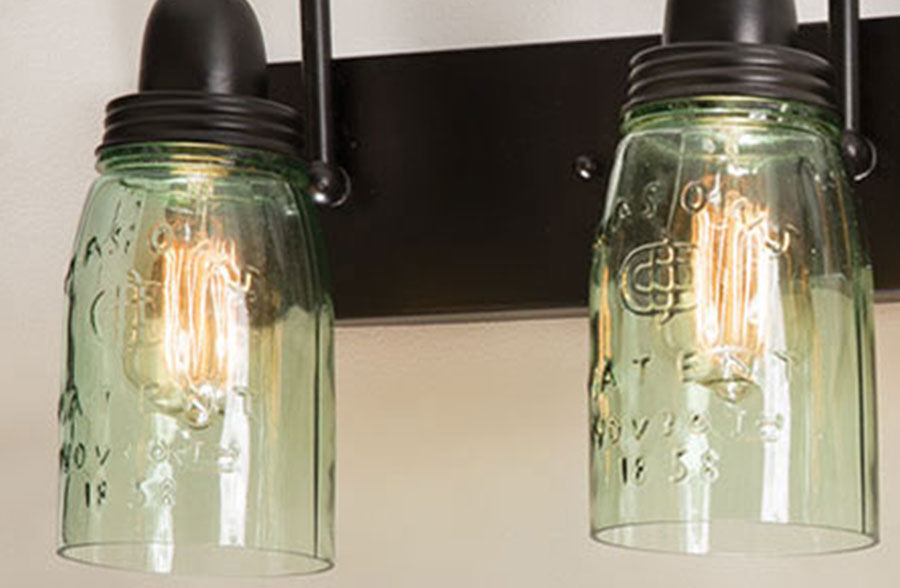 Mason Jar Lamp Decor Steals, Mason Jar Vanity Light